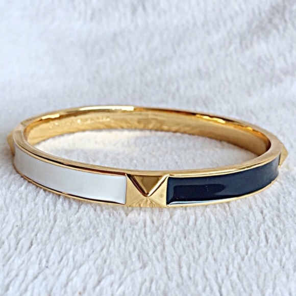 kate spade Jewelry - Kate Spade ♠️ Enameled “Stud” Bangle Bracelet. PROCE IS FIRM